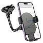 Автотримач для телефона HOCO H20 Mighty one-button car holder(windshield) Black, фото 4