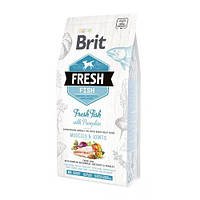 Сухой корм Brit Fresh для взрослых собак больших пород, для мышц и суставов, с рыбой и тыквой, 2,5 кг