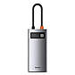 USB-хаб Baseus Metal Gleam Series 4-in-1 Multifunctional Type-C HUB Docking Station Gray（Type-C to, фото 4