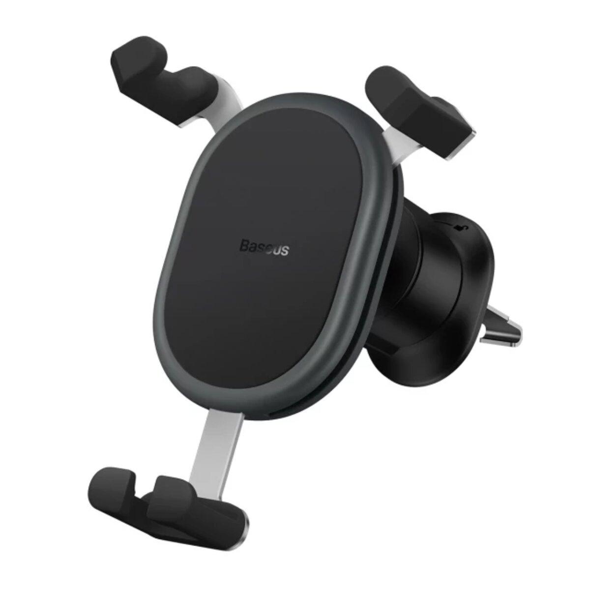 Автотримач для телефона Baseus Stable Gravitational Car Mount (Air Outlet version) Black