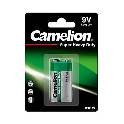 Батарейка CAMELION Super Heavy Duty Grün 9V Block / 6F22 BP1 1шт (C-10000122)