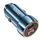 Автомобільний зарядний пристрій HOCO Z46A Blue whale PD20W+QC3.0 car charger Sapphire Blue, фото 5