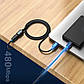Кабель Vention USB 2.0 A Male to A Female Extension Cable 1M black PVC Type (CBIBF), фото 4