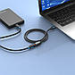 Кабель Vention USB 2.0 A Male to A Female Extension Cable 1M black PVC Type (CBIBF), фото 5