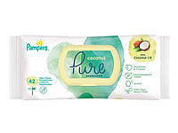 Дитячі вологі серветки Pure Coconut 42 шт ТМ Pampers "Ts"