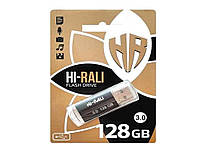 Флеш USB 128GB 3.0 Hi-Rali Corsar серія чорний ТМ Hi-Rali "Gr"