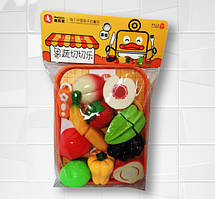 Набір пластикових фруктів на липучках