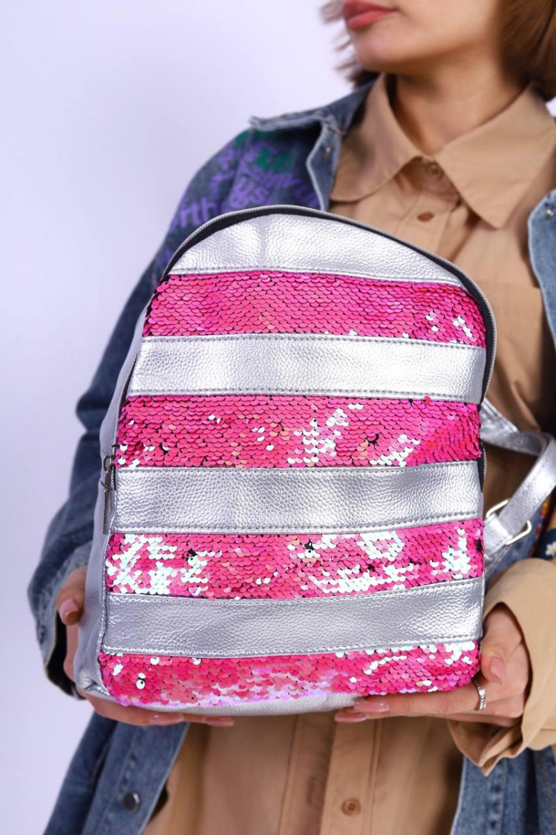 Рюкзак жіночий сірий код 7-004 4559450