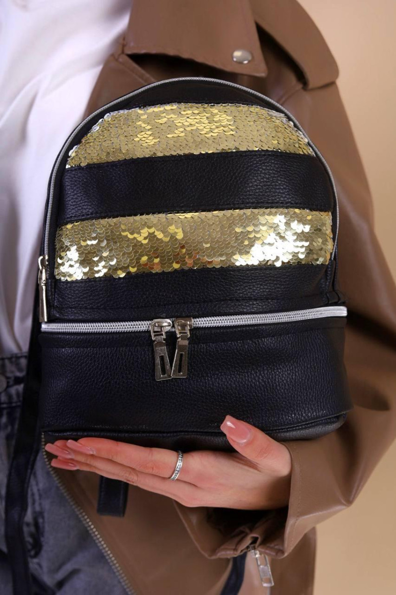 Рюкзак жіночий чорний код 7-007 4559453