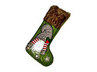 Новорічна шкарпетка для подарунків 15*45см зелаена R30919 ТМ STENSON "Gr"