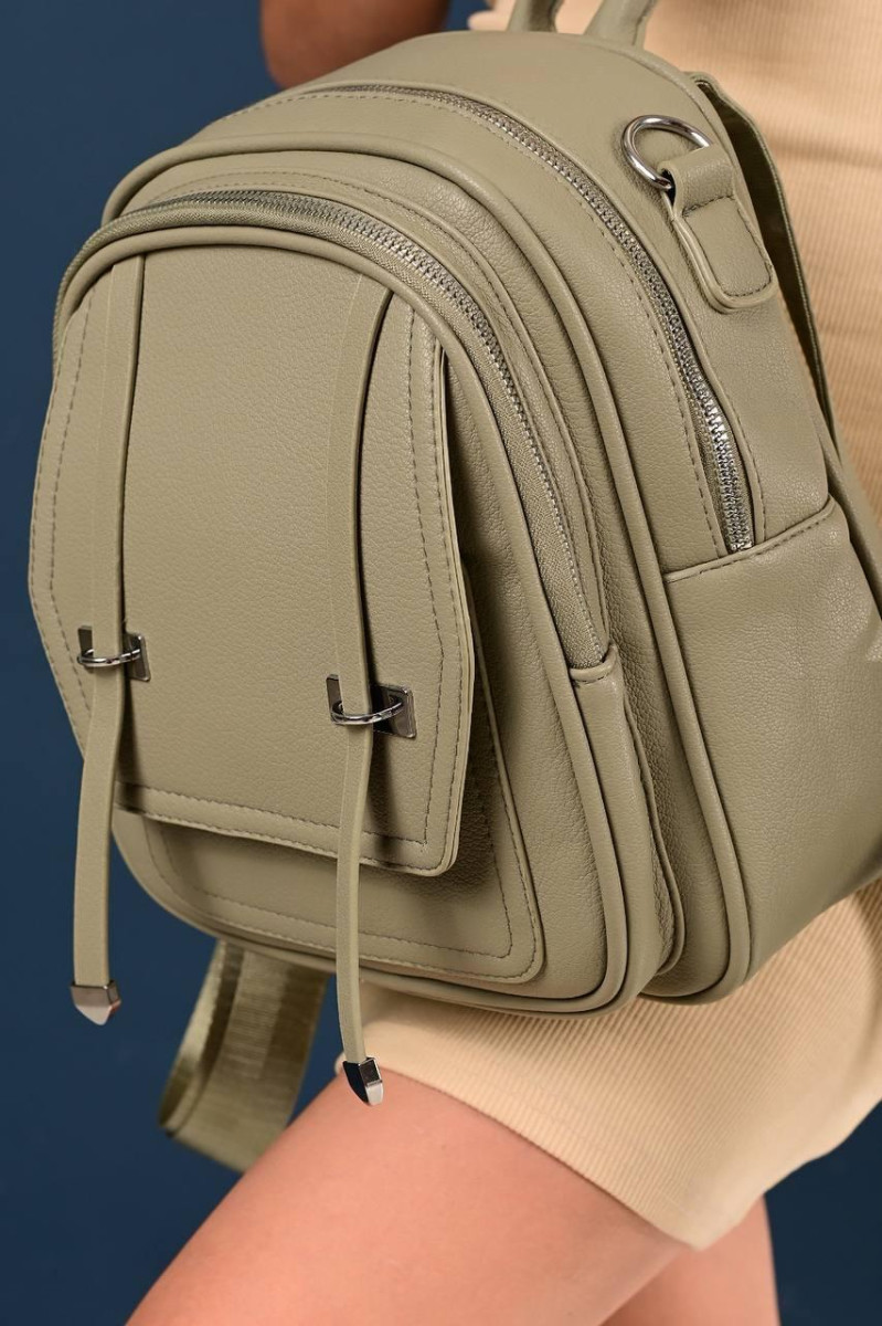 Рюкзак жіночий зелений код 7-1020 4679597