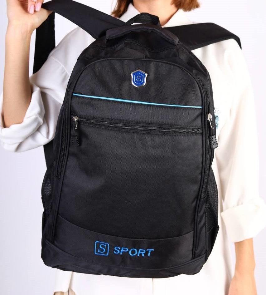 Рюкзак чорний плащевка код 7-1636 4679396, фото 1