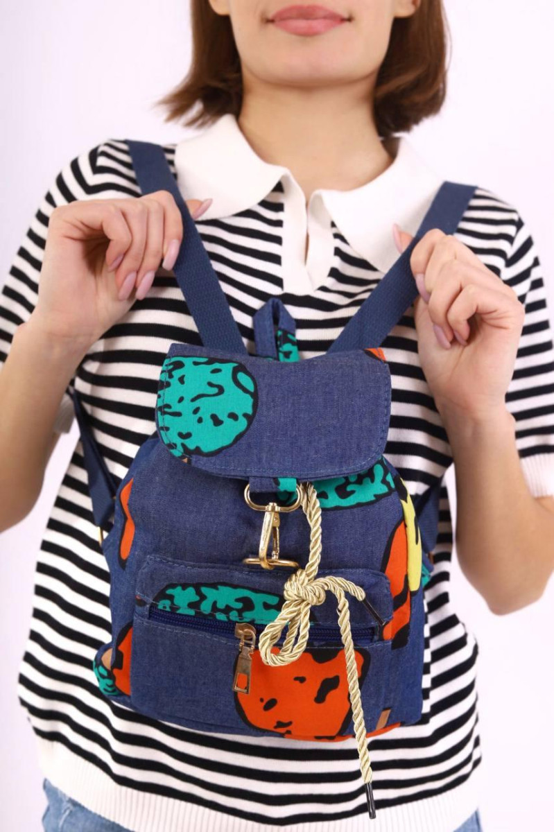 Рюкзак жіночий синій код 7-605 4678901, фото 1