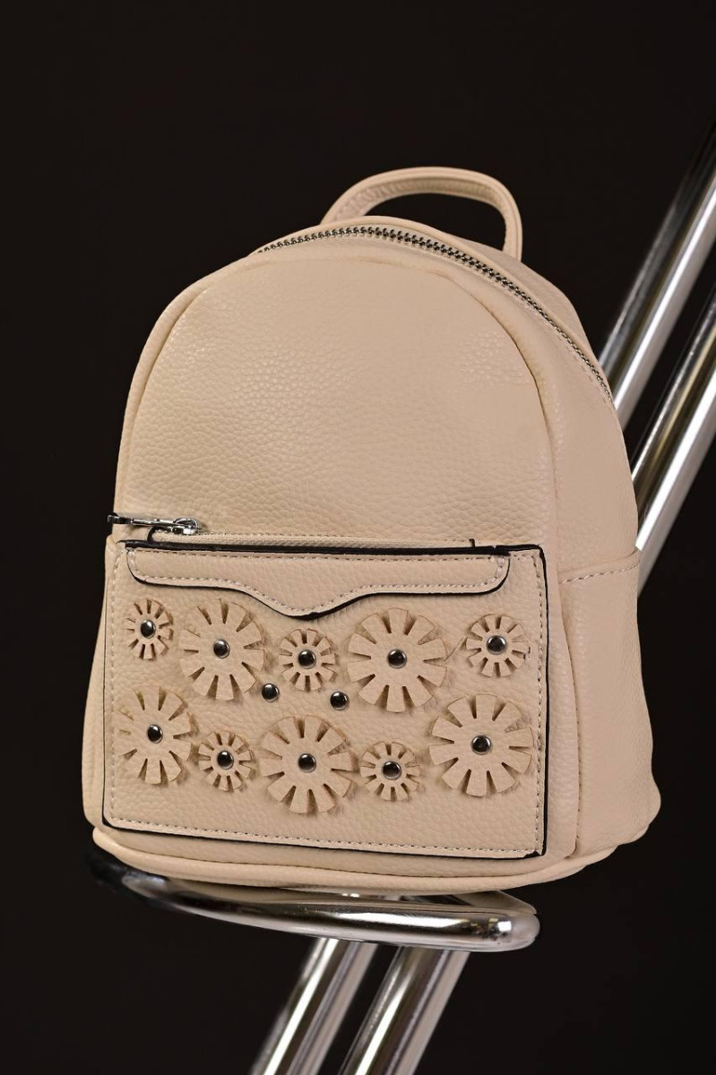 Жіночий маленький рюкзак молочний код 7-16 4559038