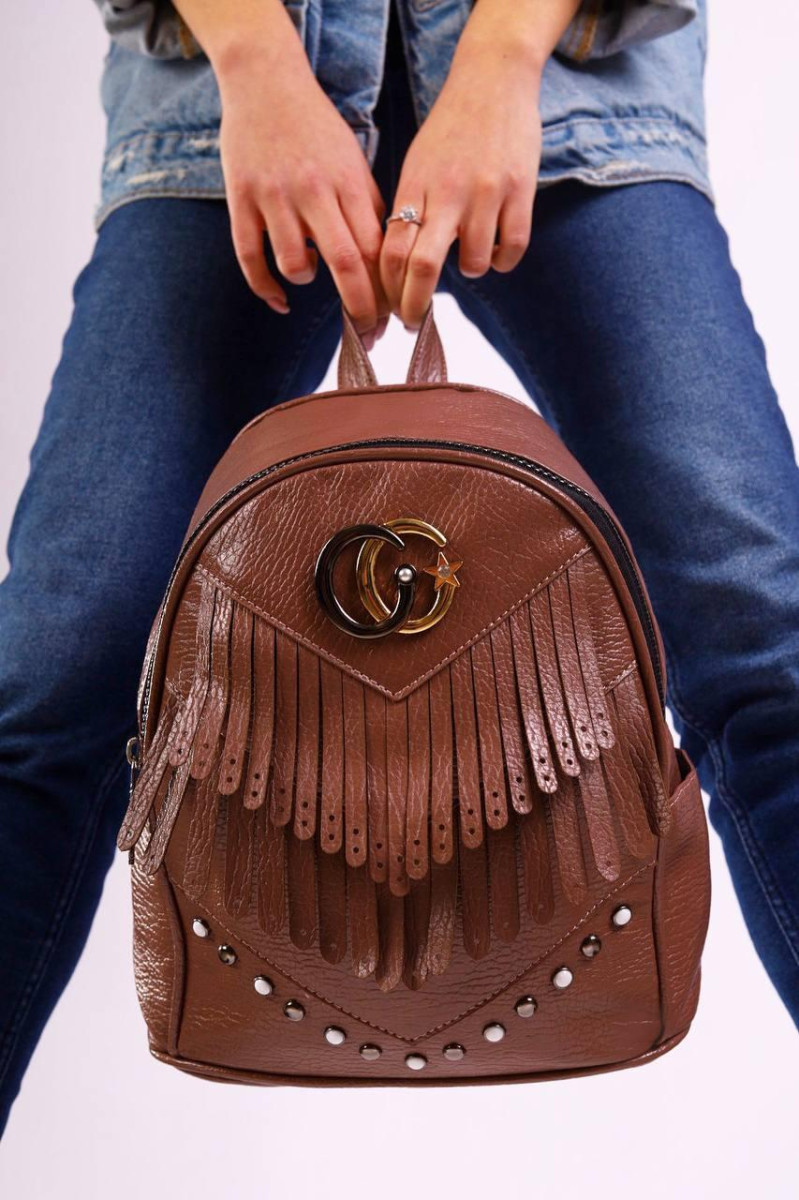 Рюкзак жіночий колір темна пудра код 7-3085 4559310, фото 1