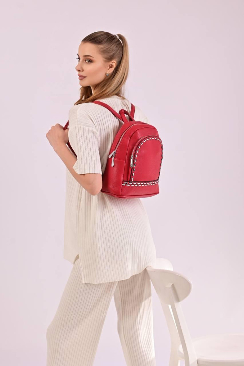 Рюкзак жіночий червоний код 7-51 4559062