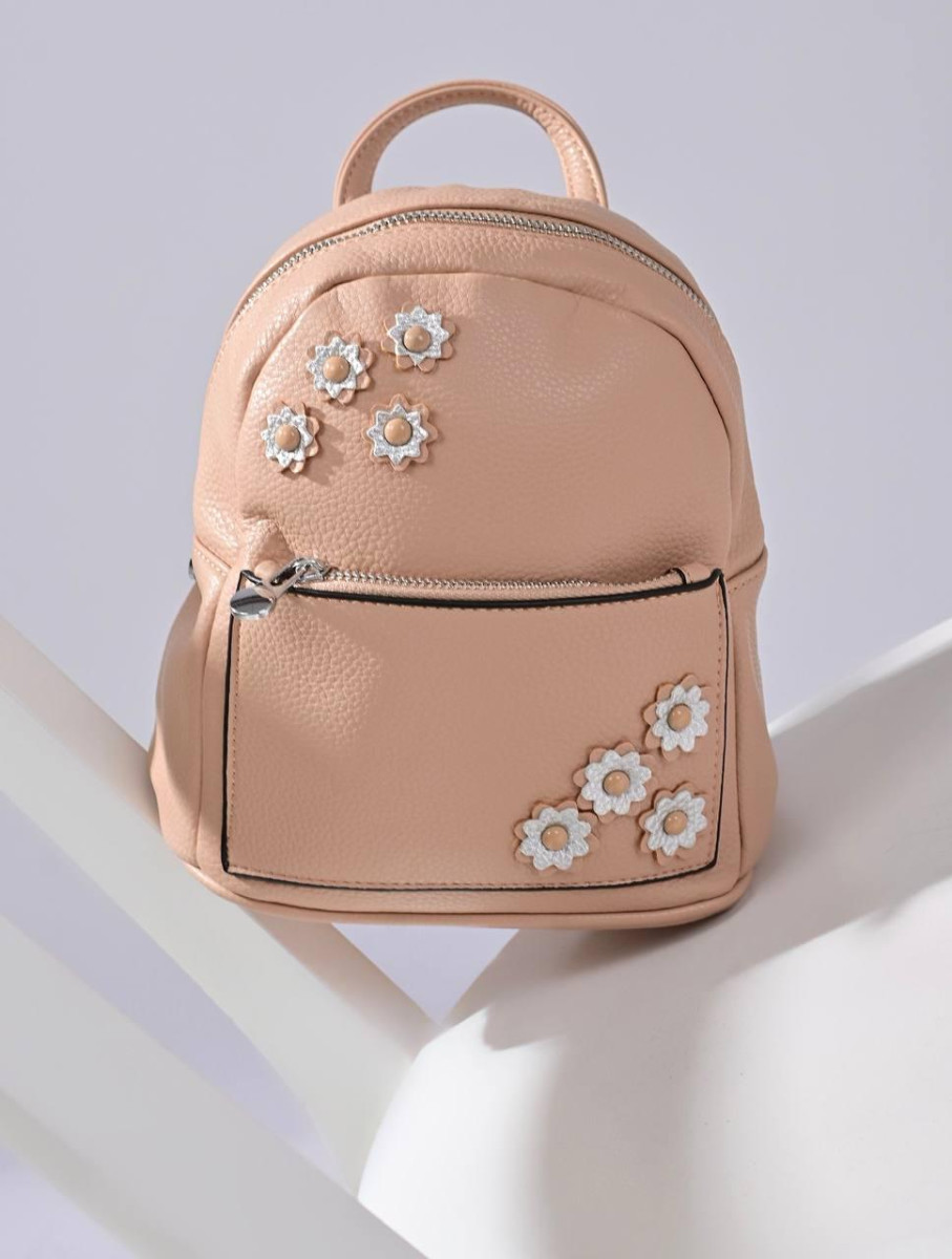 Невеликий рюкзак жіночий бежевий код 7-28 4559077