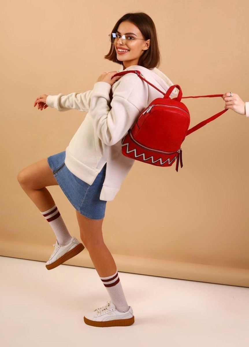 Рюкзак жіночий червоний код 7-60 4559104, фото 1