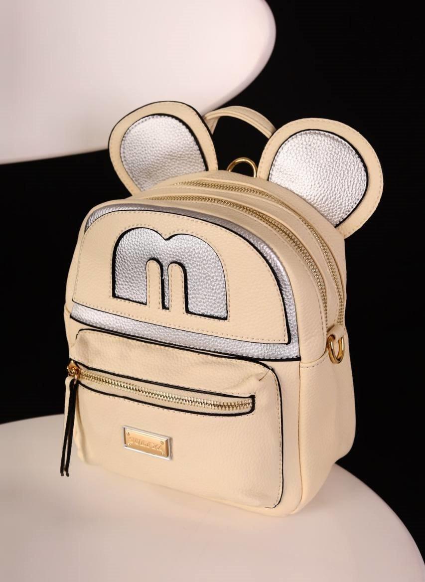 Рюкзак жіночий бежевий код 7-174 4559046