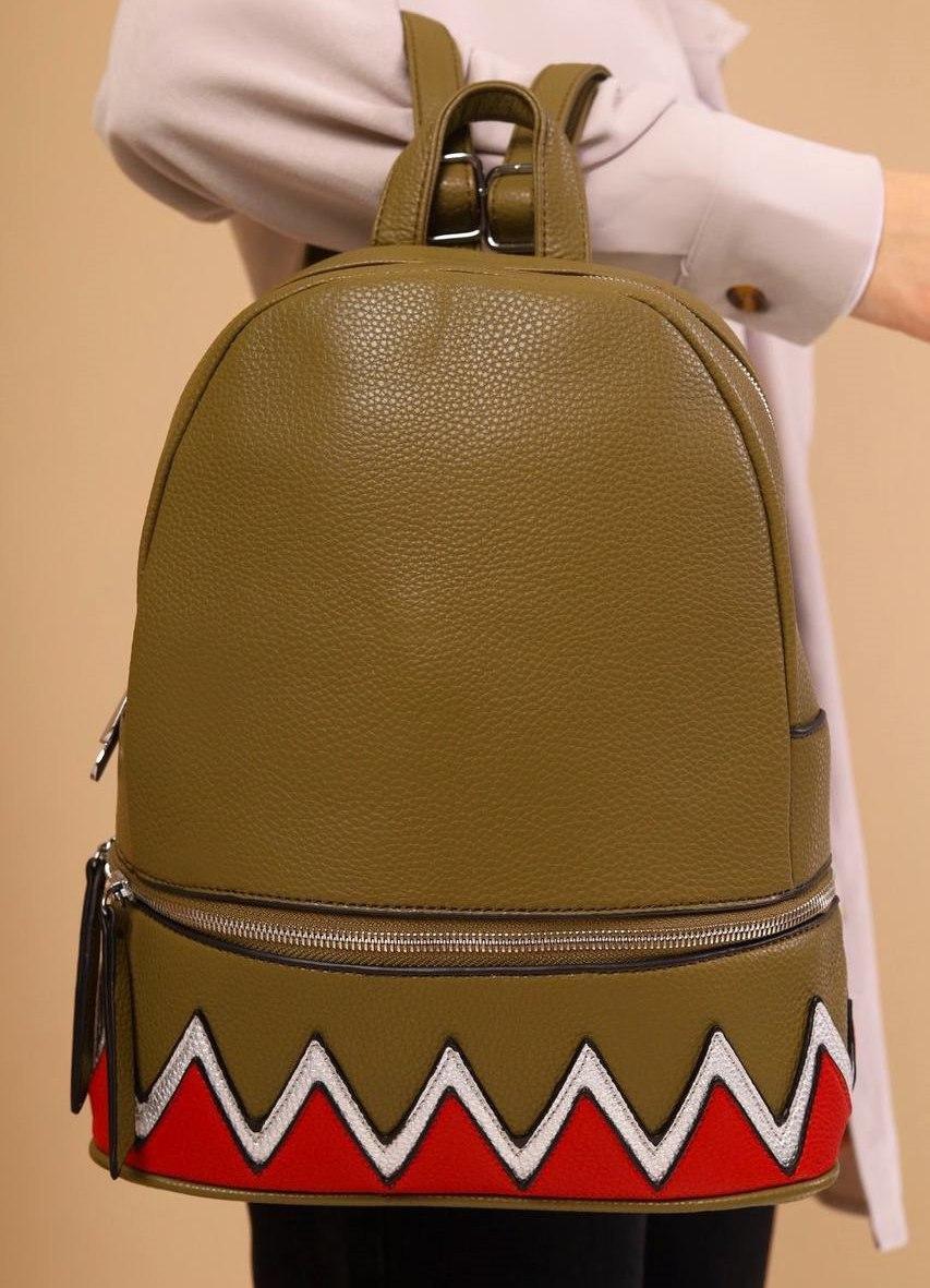 Рюкзак жіночий зелений код 7-60 4559303