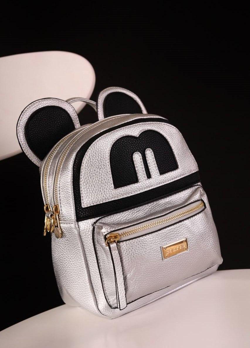 Рюкзак жіночий сріблястий код 7-174 4559048