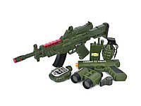 Набір зі зброєю військовий 8 предметів звуксвітло M13 пістолет ТМ КИТАЙ "Gr"