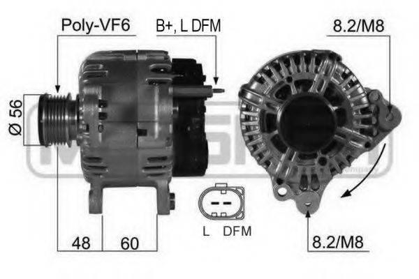 Генератор, VW, SKODA, SEAT, AUDI, ERA, 210469A, на, PASSAT, (362)