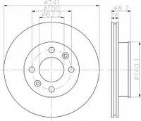 Диск, гальмівний, HYUNDAIKIA, i10Picanto, 1, 0-1, 2, 04&gt, &gt, BOSCH, 986479286, на, KIA, MORNING, (TA)