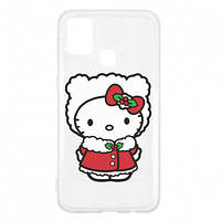 Чехол для Samsung M31 Christmas Kitty