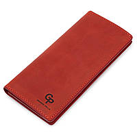 Кожаное женское матовое портмоне GRANDE PELLE 11512 Красный kr
