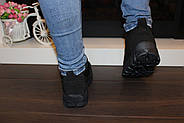 Кросівки дутики жіночі зимові чорні С297, фото 5