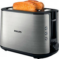 Компактный тостер Philips Viva Collection с 8 настройками 950Вт Стальной/Черный (HD2650/90)