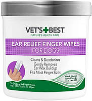 Салфетки для чистки ушей у собак Vet`s Best Ear Relief Finger Wipes 50 шт