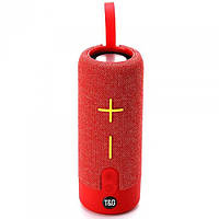 Новинка! Портативна Bluetooth-колонка TG619C USB/TF з ремінцем Червона