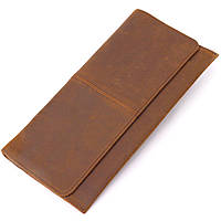 Тонкий мужской бумажник из натуральной винтажной кожи 21296 Vintage Коричневый kr
