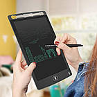 Графічний LCD планшет для малювання 6,5" + стілус, Чорний / Дитячий електронний планшет для малювання, фото 3