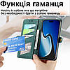 Чохол для Samsung Galaxy S24 Ultra книжка ШКІРЯНИЙ з гаманцем візитницею ремінцем підставкою протиударний "LINERO", фото 6