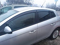 Дефлектори вікон (вітровики) Fiat Bravo 2007- (частково зрізається наплив), Cobra Tuning - VL, F20207