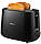 Компактний тостер з кришкою Philips Daily Collection з 8 налаштуваннями Чорний (HD2582/90), фото 2