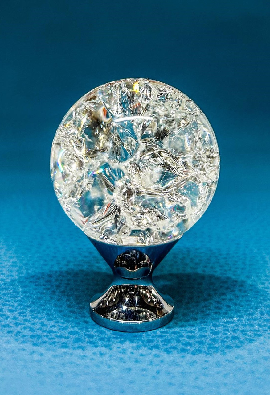 Ручка GTV Crystal palace CRPC D 30 хром/скло, фото 1