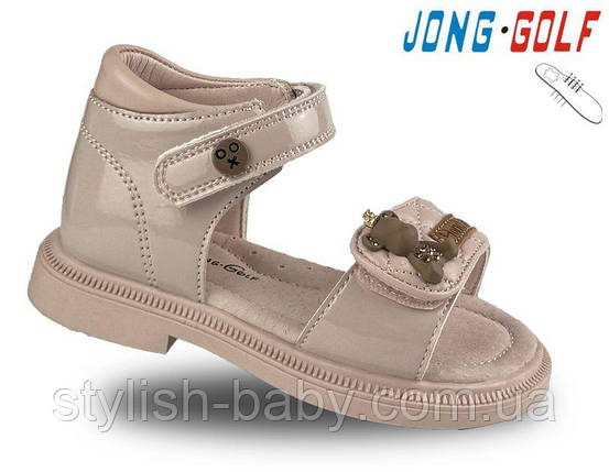 Дитяче літнє взуття гуртом. Дитячі босоніжки 2024 бренда Jong Golf для дівчаток (рр. з 26 по 31), фото 1