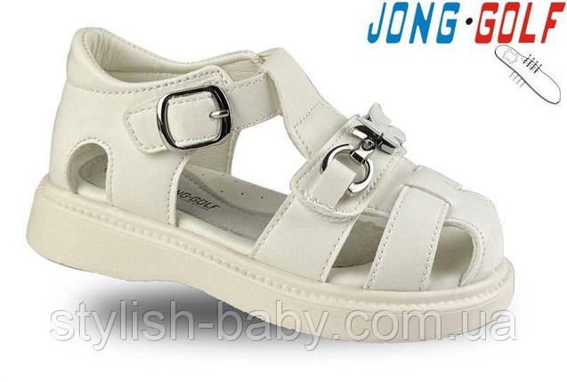 Дитяче літнє взуття гуртом. Дитячі босоніжки 2024 бренда Jong Golf для дівчаток (рр. з 26 по 31), фото 1