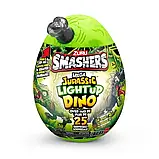 Іграшка Zuru Smashers MEGA Jurassic Light Up Dino Мега Яйце-сюрприз Ті-Рекс (сірий) світло, звук, 25 сюрпризів, фото 2