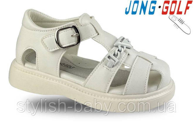 Дитяче літнє взуття гуртом. Дитячі босоніжки 2024 бренда Jong Golf для дівчаток (рр. з 26 по 31), фото 1