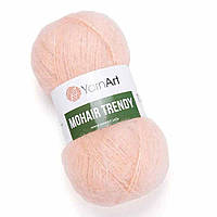 Пряжа для вязания Alize Mohair Trendy. 100 г. 220 м. Цвет - 145 персиковый