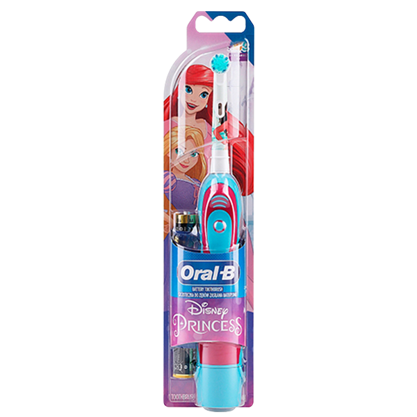 Електрична зубна щітка дитяча Oral-B DB4.510.К Extra Soft "Принцеса" на батарейках