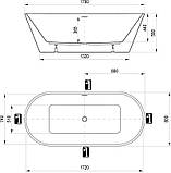 Ванна Ravak SOLO 1780x800 отдельностоящая, фото 3