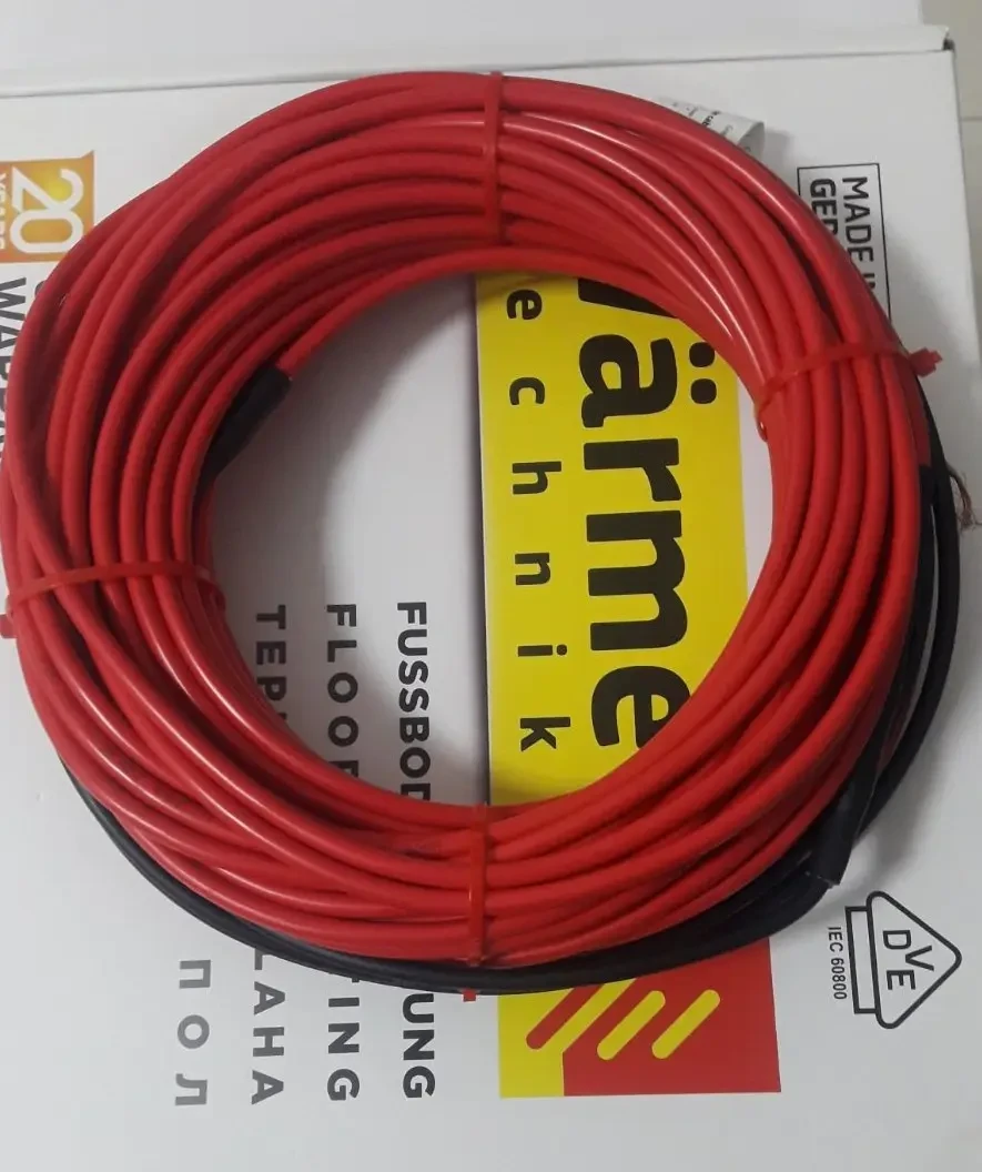 Нагрівальний кабель у стяжку Wärme Twin Cable - 150Вт (8,4м) 0,8м2 - 1,3м2