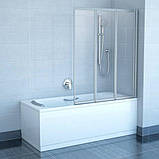 Шторка для ванни Ravak VS3 115 Білий RAIN, фото 4