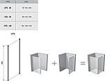 Нерухома стінка для душу Ravak Chrome CPS-100 Білий Transparent, фото 8